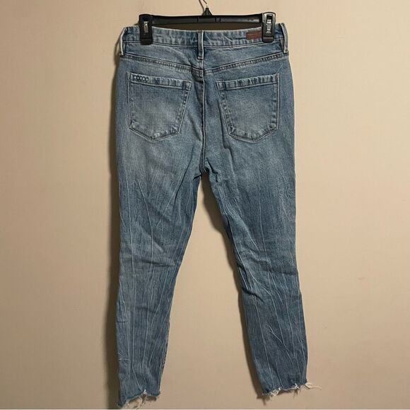 Blank NYC The Lafayette Jeans High Rise Wide Flare Straight Distressed- Size 27 - Picture 5 of 8